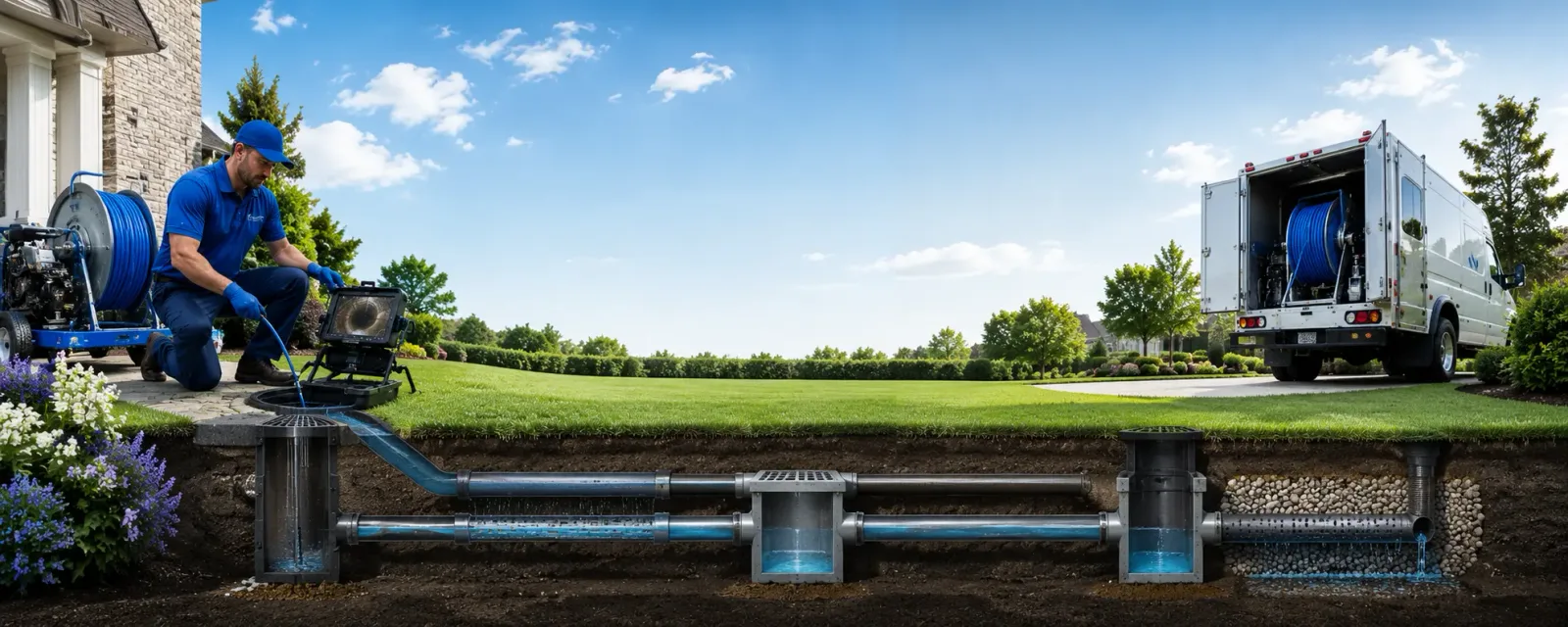 Outdoor drain cleaning information for Royal, IL